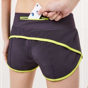 New LULULEMON Speed Up Shorts Cyber Ray Gray sz 6